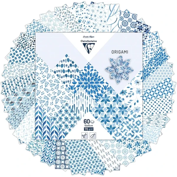 Papel Origami pack 60 hojas 15 x 15 cm - Shibori - Imagen 2