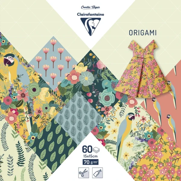 Papel Origami pack 60 hojas 15 x 15 cm - Kiribati